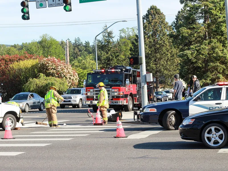 Two-car collision
