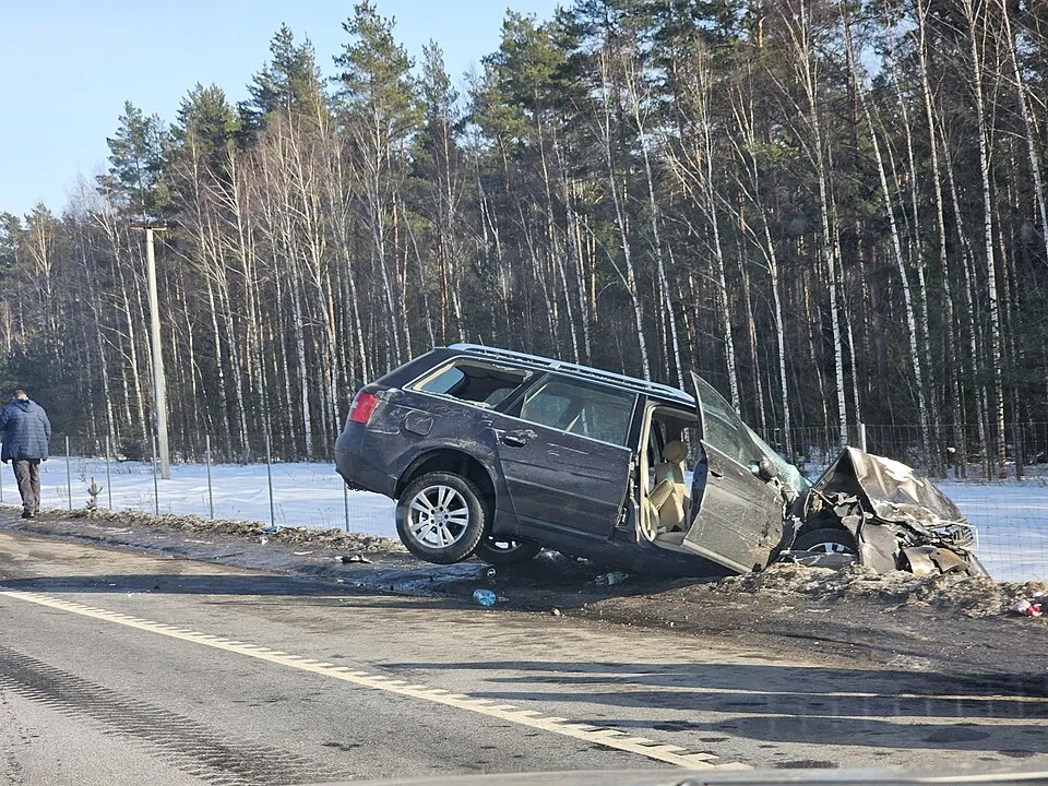 Two-car collision