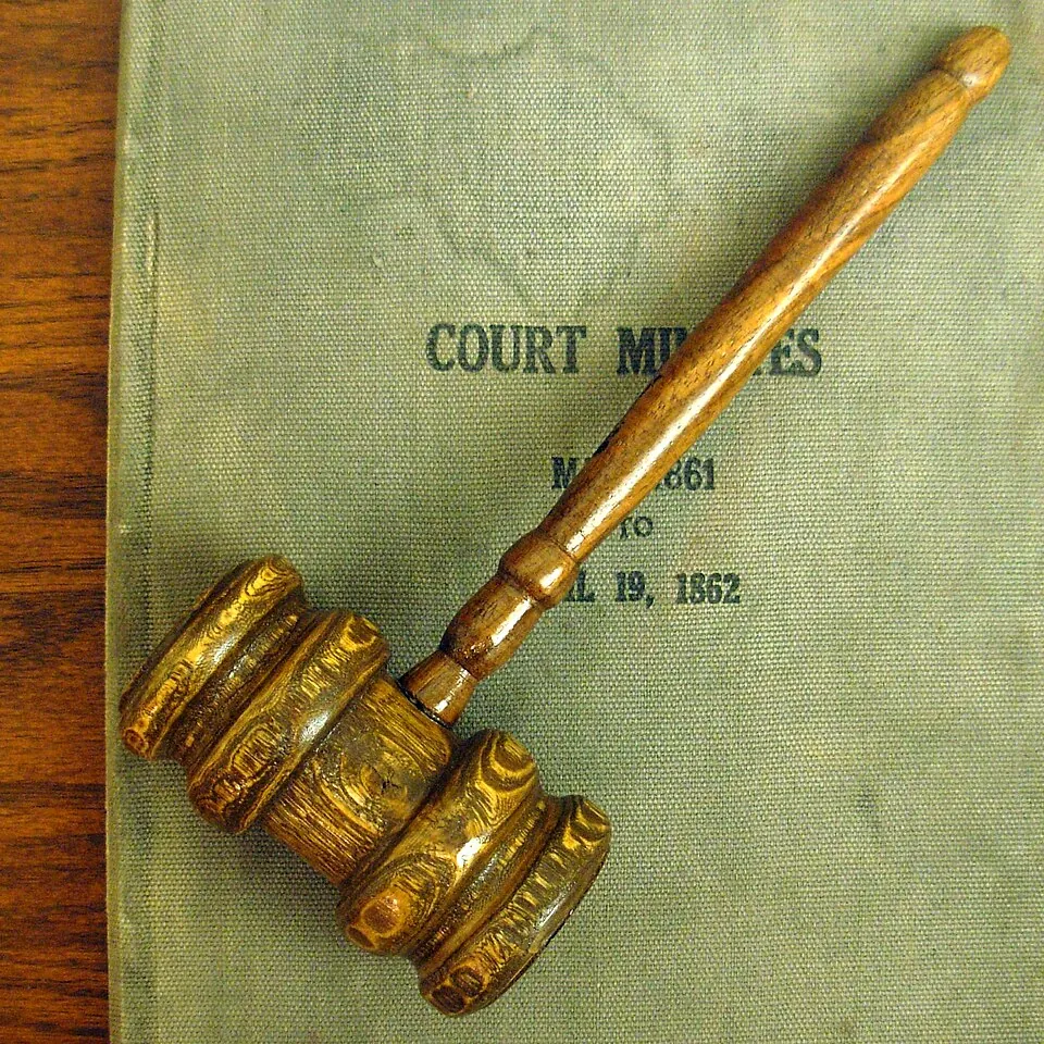 Courtroom gavel
